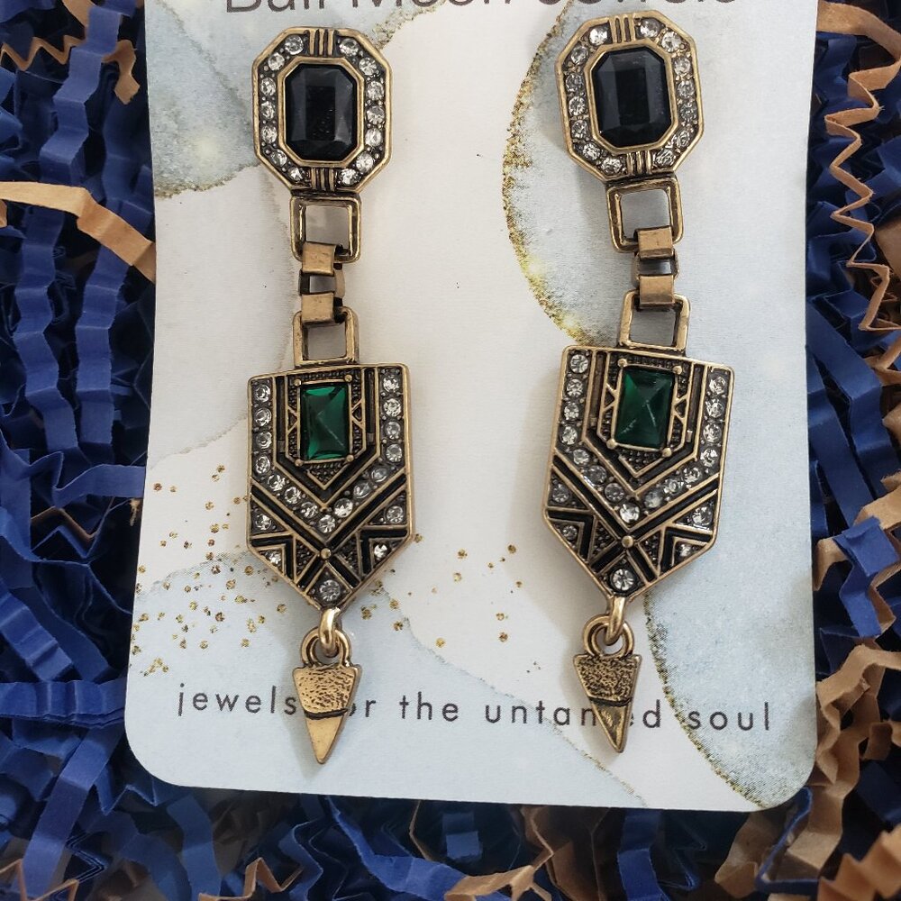 NWT Art Deco drop earrings